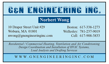 G and N Engineering business card